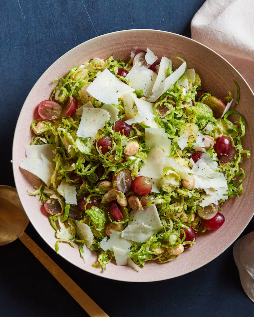 Shaved Brussels Salad from www.whatsgabycooking.com (@whatsgabycookin)