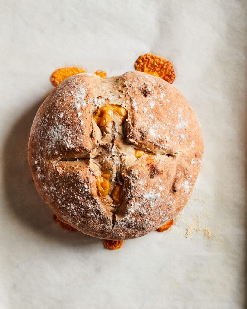 Cheddar and Chive Savory Irish Soda Bread from www.whatsgabycooking.com (@whatsgabycookin)