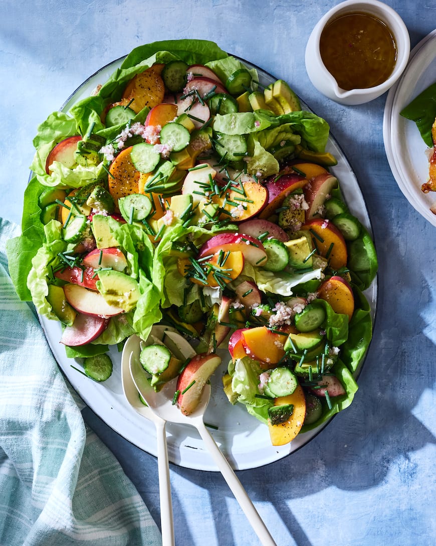 Avocado Peach Summer Salad