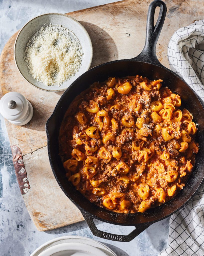 Tortellini with Sausage and Mascarpone from www.whatsgabycooking.com (@whatsgabycookin)