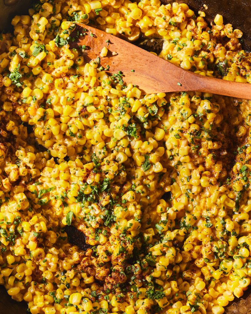 Chili Lime Creamed Corn from www.whatsgabycooking.com (@whatsgabycookin)