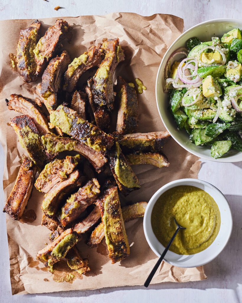 Hatch Green Chili Ribs from www.whatsgabycooking.com (@whatsgabycookin)