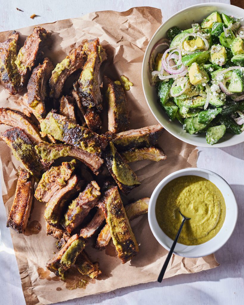 Hatch Green Chili Ribs from www.whatsgabycooking.com (@whatsgabycookin)