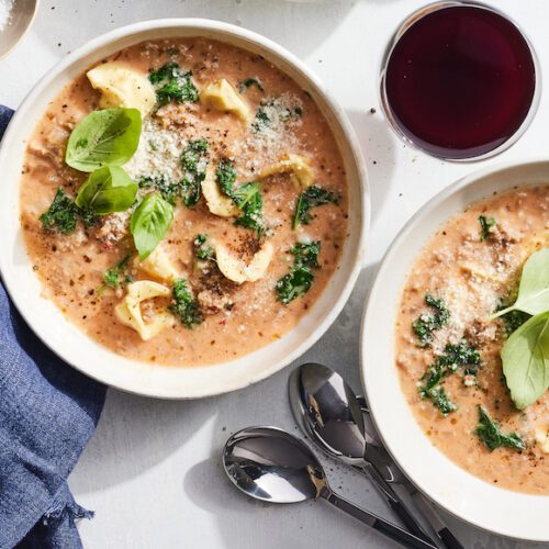 Creamy Tortellini Soup from www.whatsgabycooking.com (@whatsgabycookin)