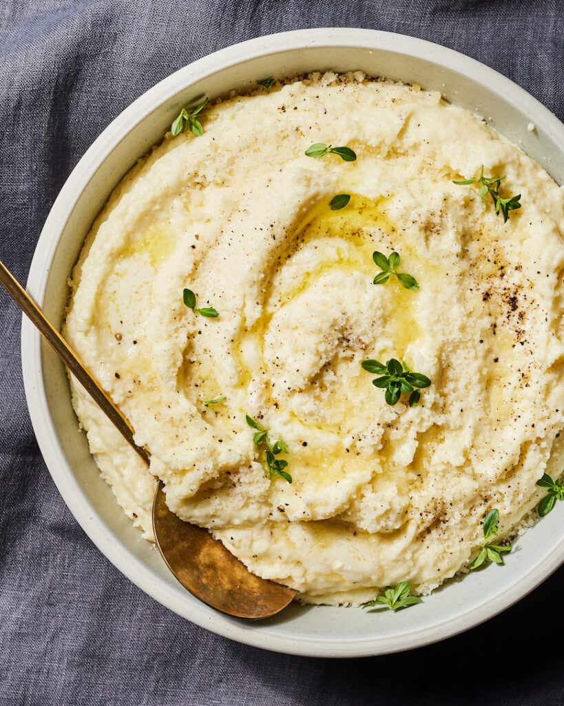 Cheesy Polenta Recipe from www.whatsgabycooking.com (@whatsgabycookin)