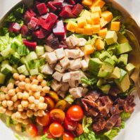 McCarthy Chopped Salad from www.whatsgabycooking.com (@whatsgabycookin)