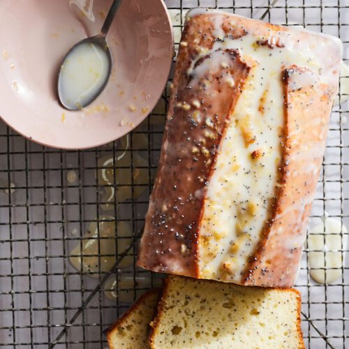 Lemon Poppyseed Loaf with Yogurt Glaze from www.whatsgabycooking.com (@whatsgabycookin)