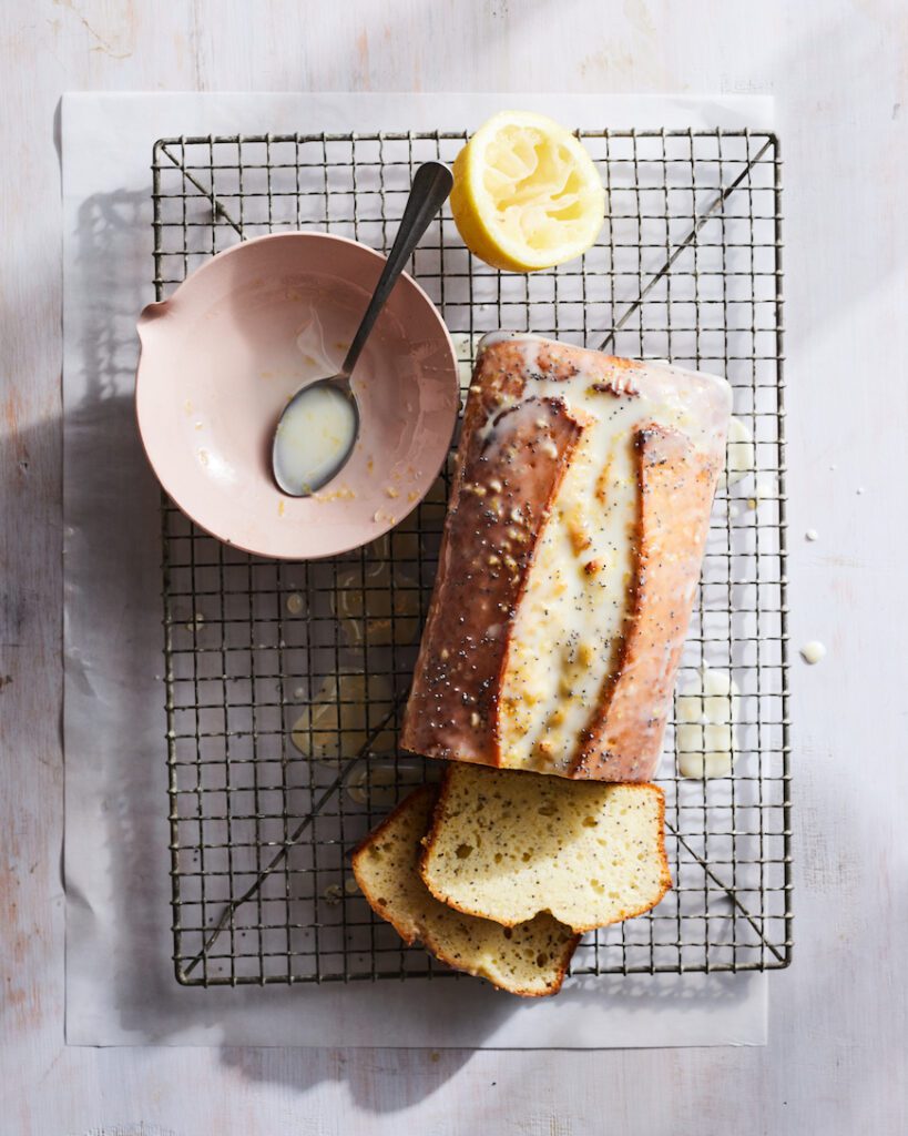 Lemon Poppyseed Loaf with Yogurt Glaze from www.whatsgabycooking.com (@whatsgabycookin)