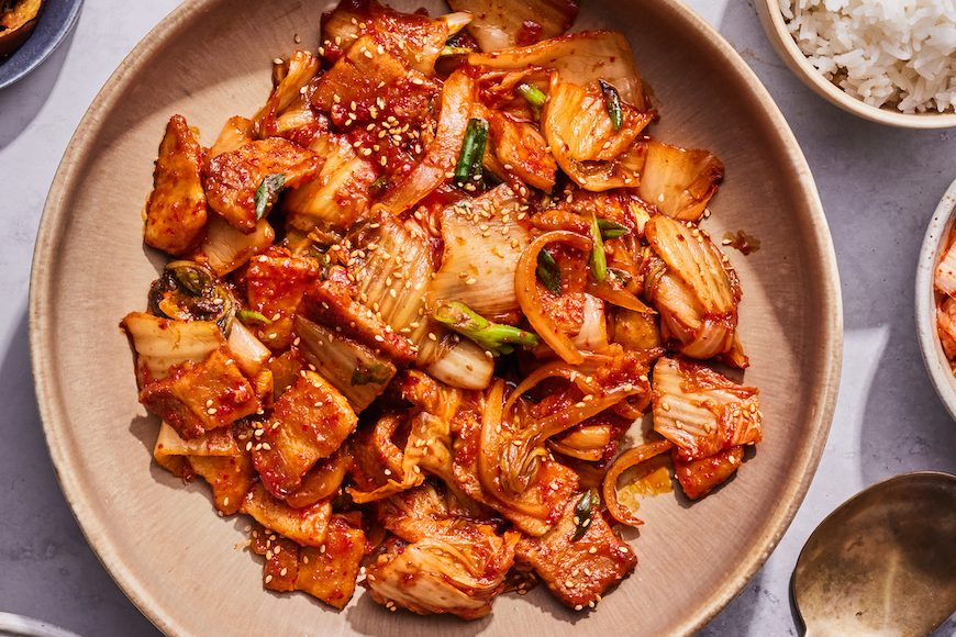 Stir Fried Pork Belly and KimcheeÂ 