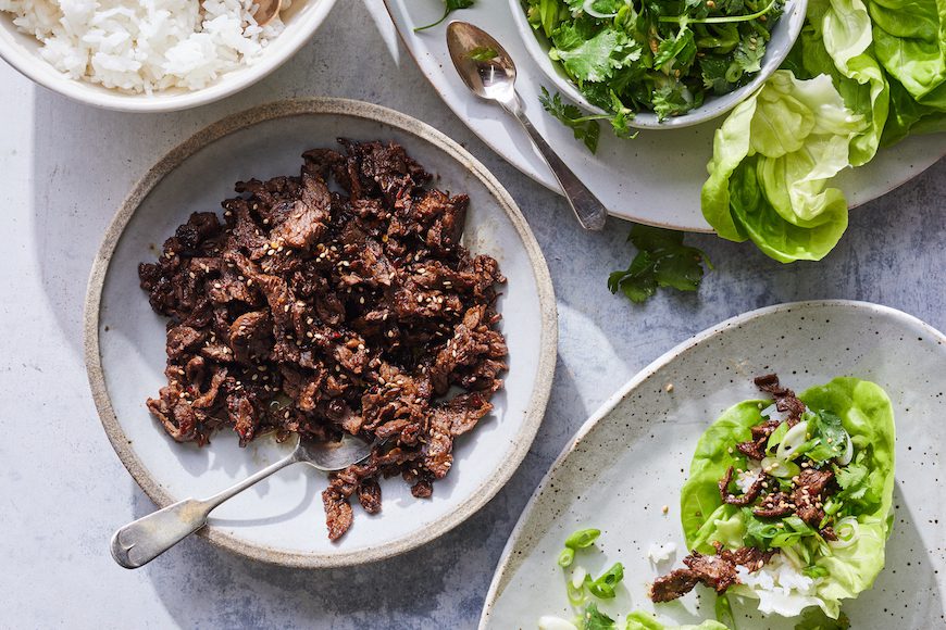 Beef Bulgogi Lettuce Wraps What's Gaby Cooking