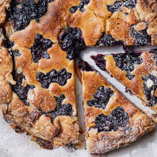 Blueberry Cheesecake Tart from www.whatsgabycooking.com (@whatsgabycookin)
