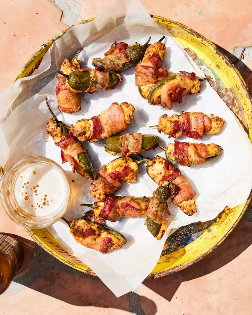 Bacon Wrapped Cheesy Chorizo Stuffed Jalapeños from www.whatsgabycooking.com (@whatsgabycookin)