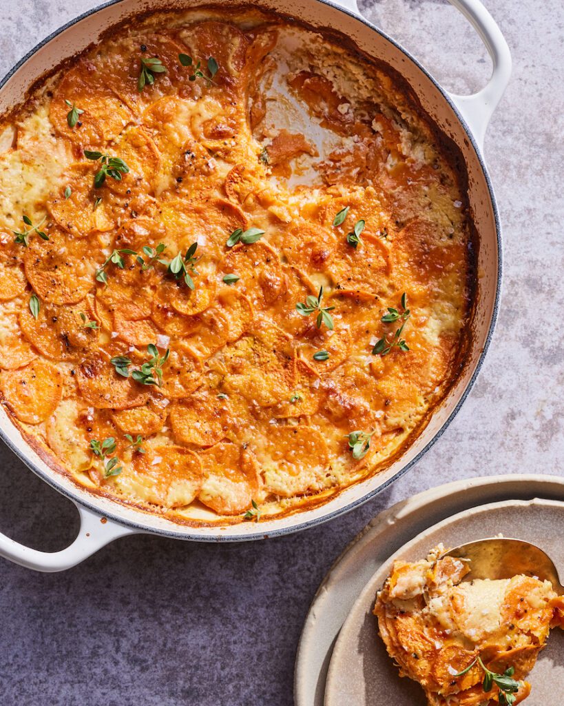 Sweet Potato Gratin from www.whatsgabycooking.com (@whatsgabycookin)