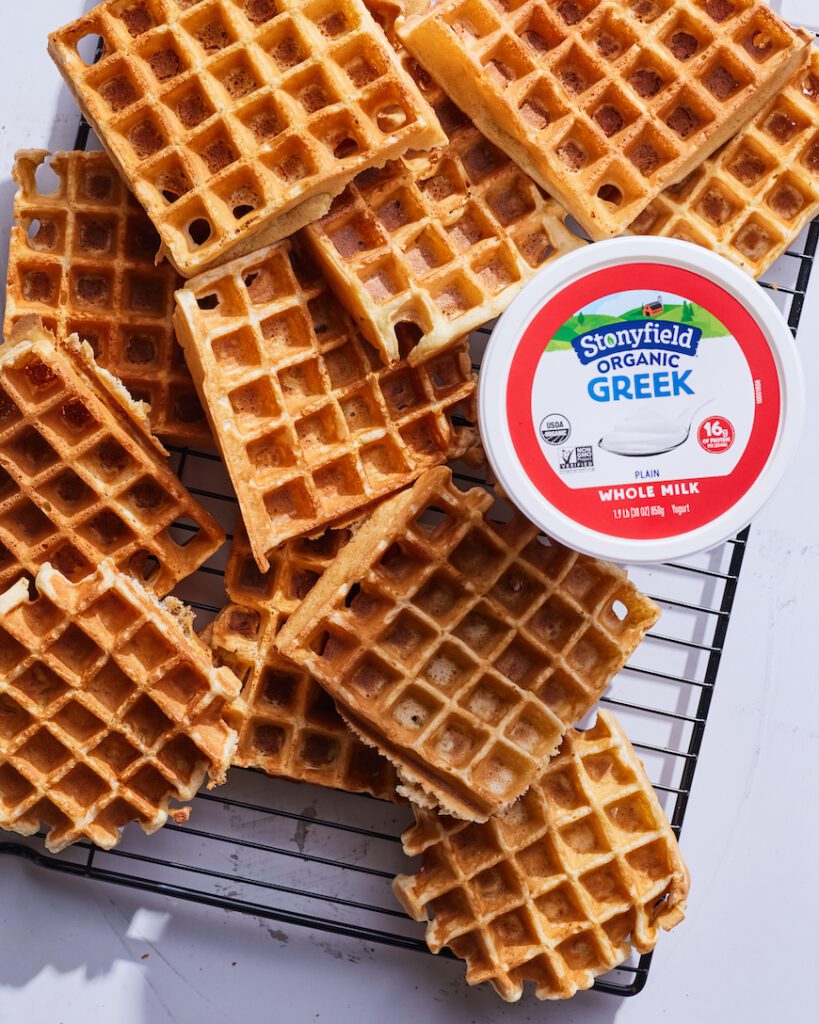 Cinnamon Apple Greek Yogurt Waffles from www.whatsgabycooking.com (@whatsgabycookin)