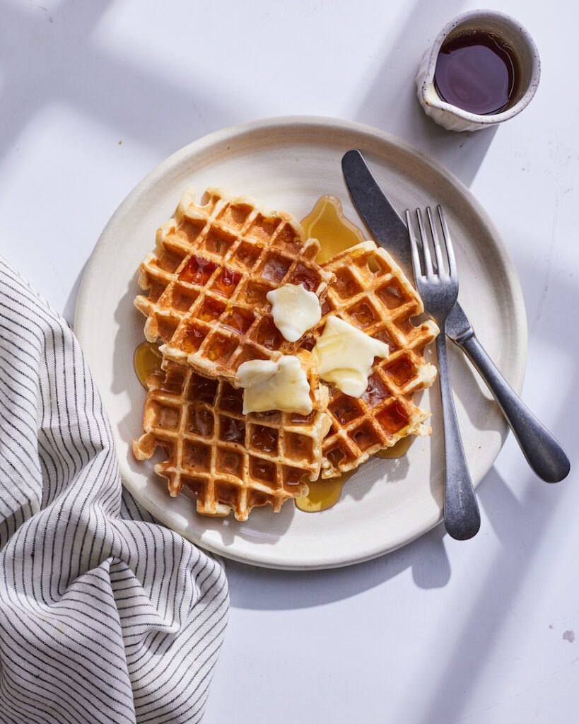 Cinnamon Apple Greek Yogurt Waffles from www.whatsgabycooking.com (@whatsgabycookin)