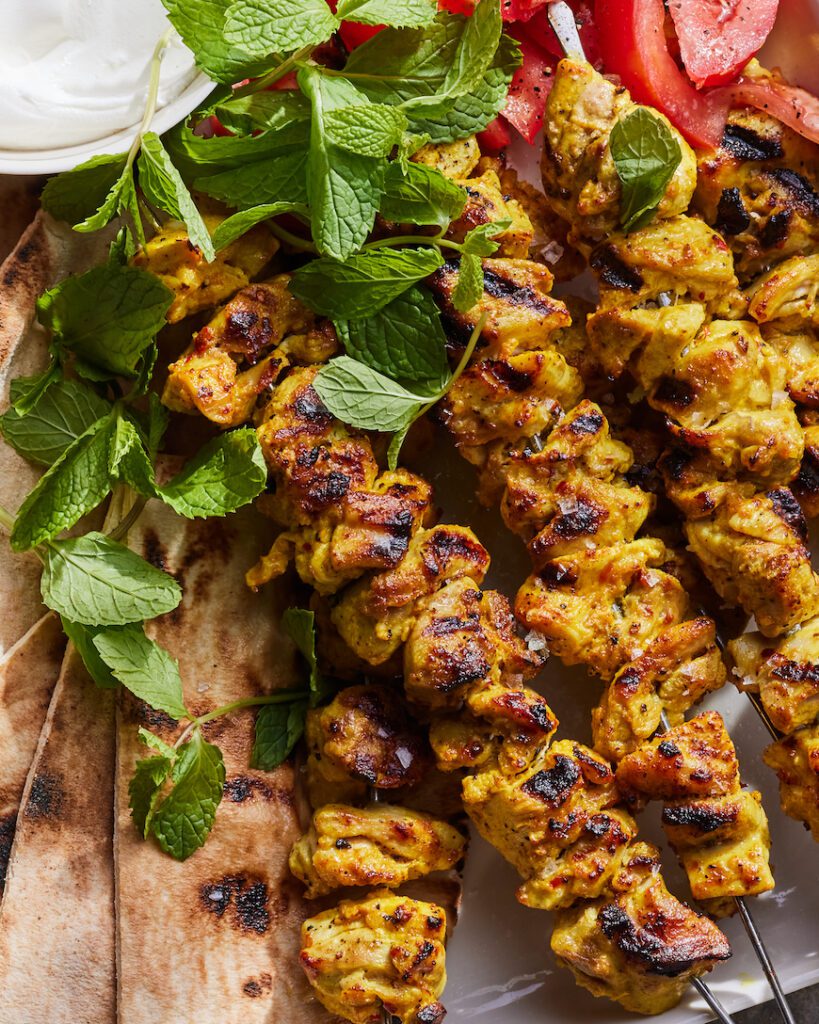 Moroccan Chicken Skewers from www.whatsgabycooking.com (@whatsgabycookin)