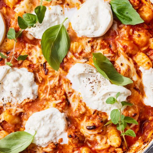 Chicken Parm Gnocchi Bake from www.whatsgabycooking.com (@whatsgabycookin)