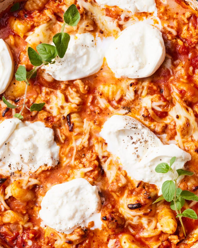 Chicken Parm Gnocchi Bake from www.whatsgabycooking.com (@whatsgabycookin)