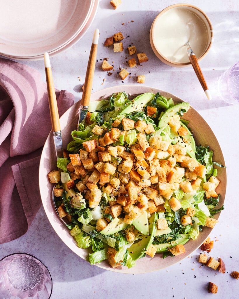 Tahini Kale Salad from www.whatsgabycooking.com (@whatsgabycookin)