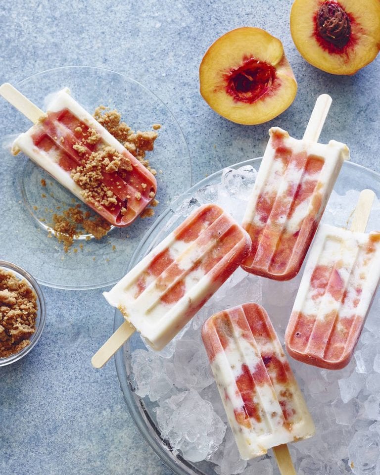 Peaches ’n Cream Pops What's Gaby Cooking