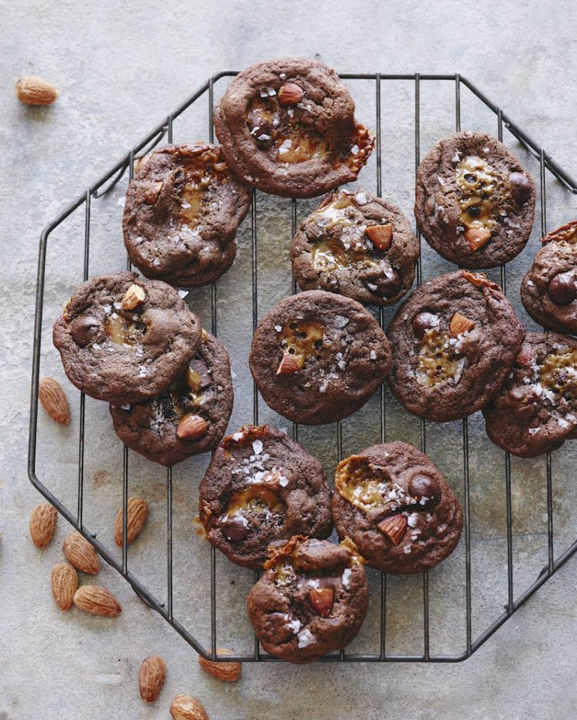 Double Chocolate Chip Caramel Cookies What's Gaby Cooking