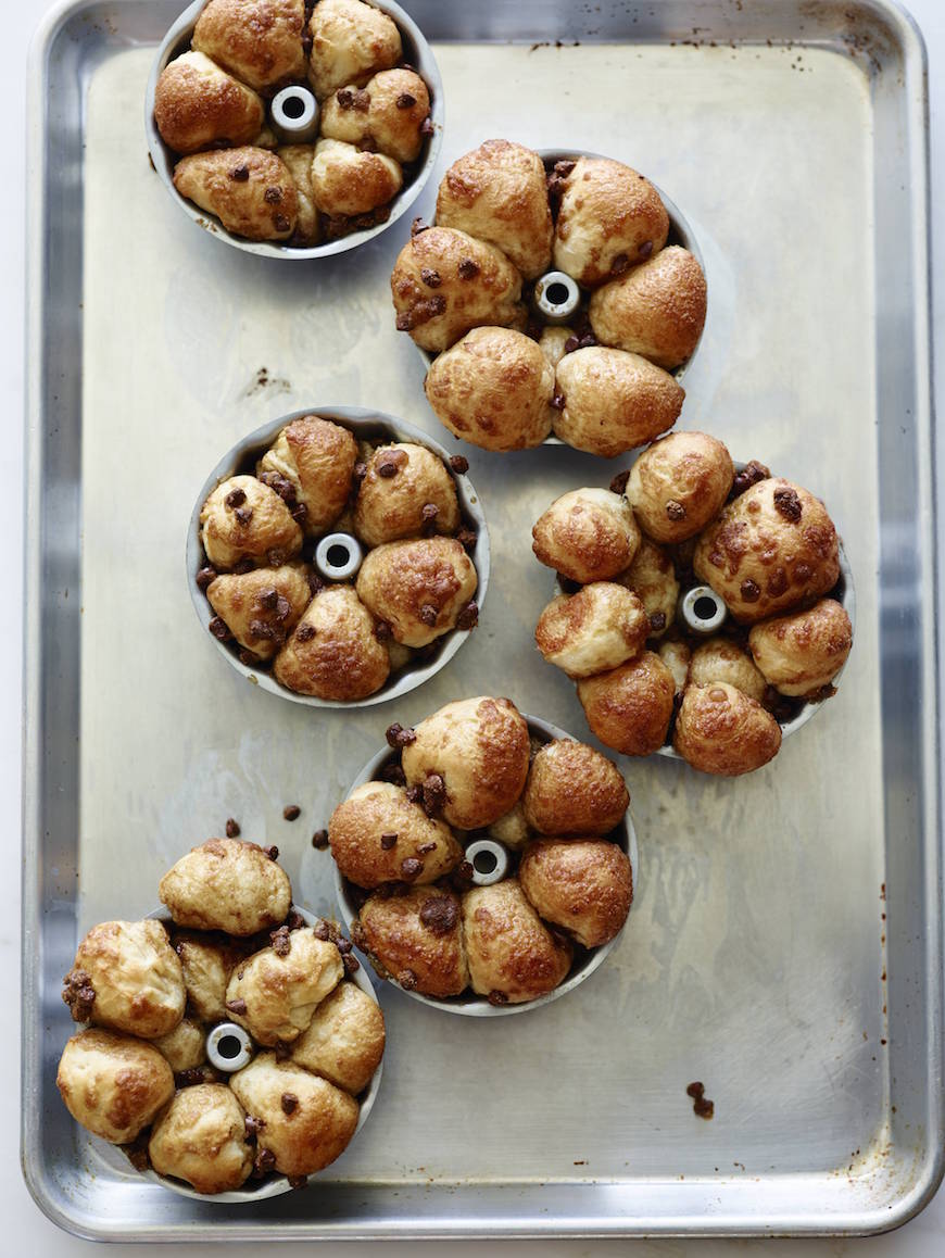 Chocolate Chip Monkey Bread Prep