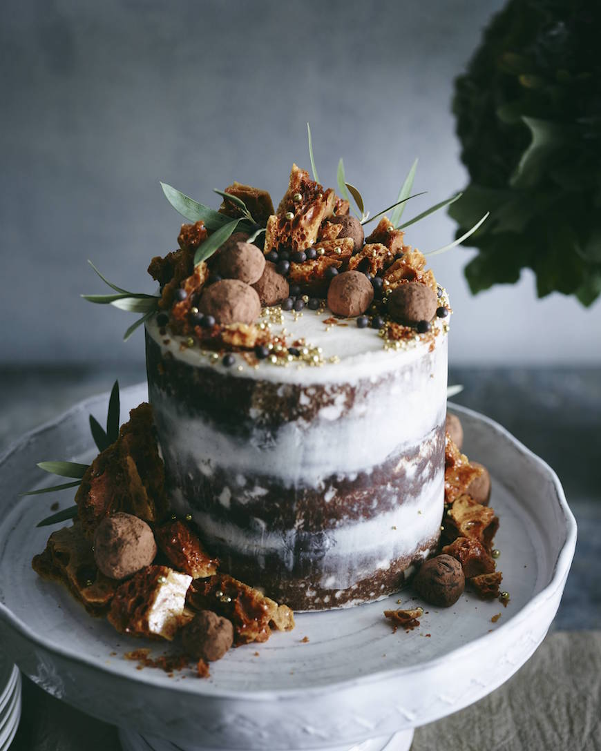 Triple Layer Pumpkin Chocolate Chip Cake from www.whatsgabycooking.com (@whatsgabycookin)