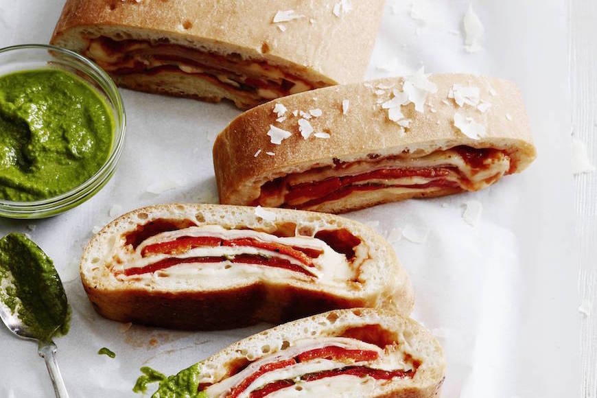 Three Cheese Stromboli What's Gaby Cooking