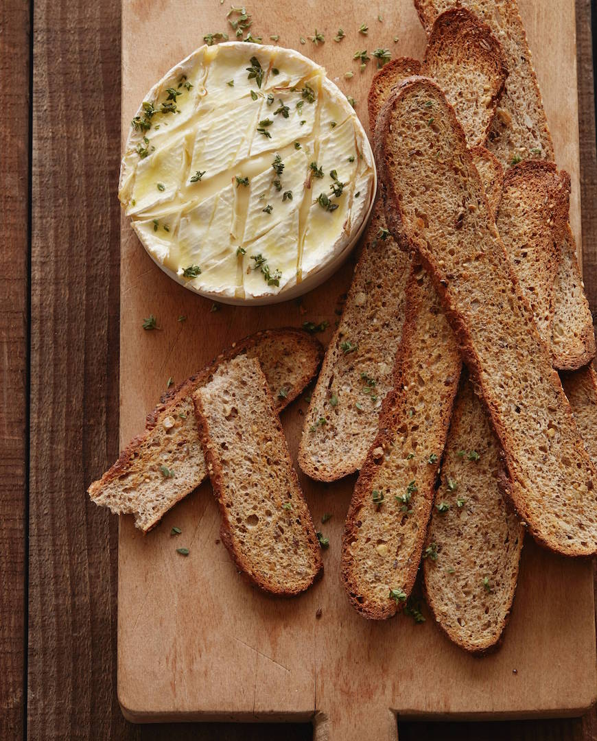 Thyme and Garlic Baked Camembert from www.whatsgabycooking.com (@whatsgabycookin)