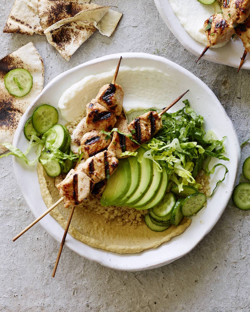 Chicken Tawook Quinoa Bowls from www.whatsgabycooking.com (@whatsgabycookin)