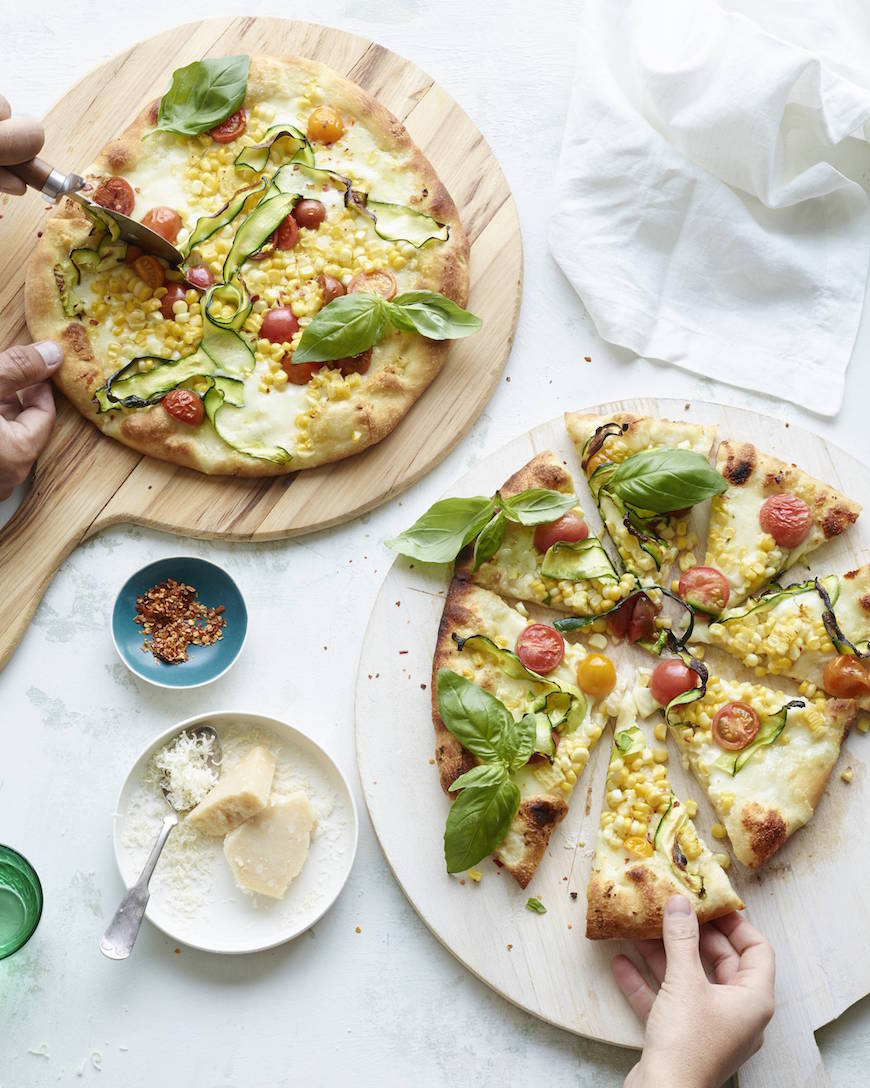 Corn And Zucchini Pizza What S Gaby Cooking