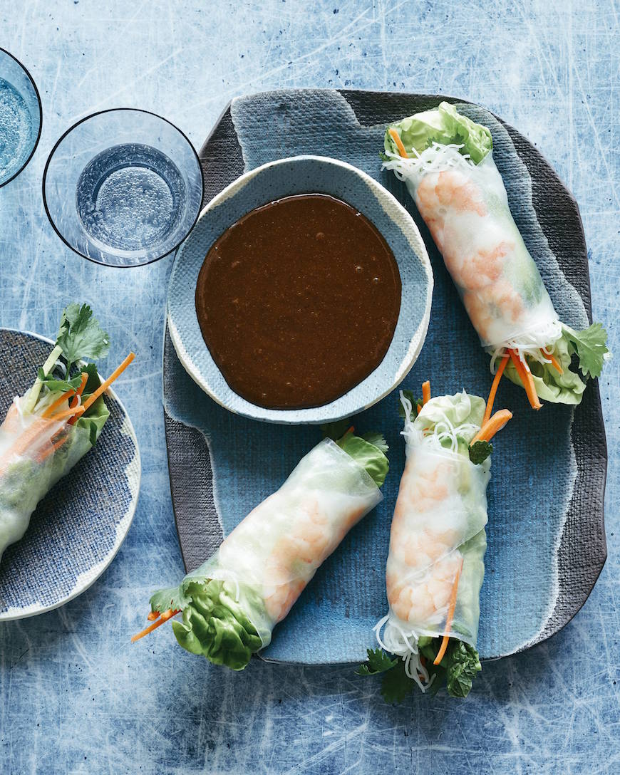 Avocado Shrimp Spring Rolls from www.whatsgabycooking.com