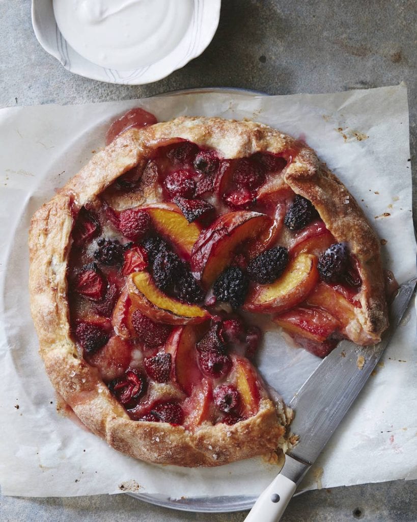 Mixed Berry Peach Galette from www.whatsgabycooking.com (@whatsgabycookin)