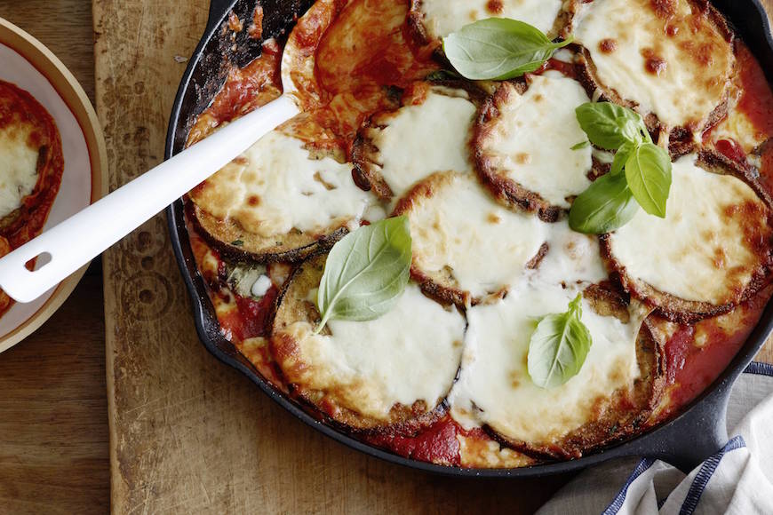 Stacked Eggplant Parmesan via What’s Gaby Cooking